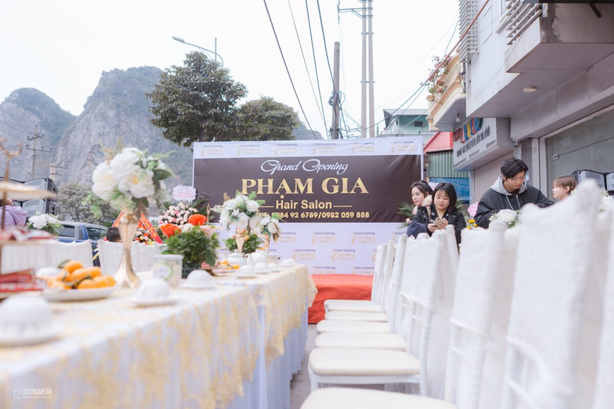 Khai Trương Salon Tóc Phạm Gia tại Thành phố Cẩm Phả (2)