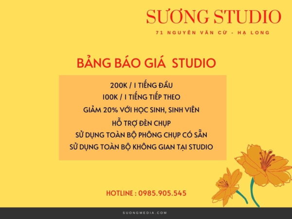 Cực khủng " Báo giá chụp tại Sương Studio 2021 " tại sao lại HOT? (1)