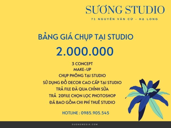 Cực khủng " Báo giá chụp tại Sương Studio 2021 " tại sao lại HOT? (4)