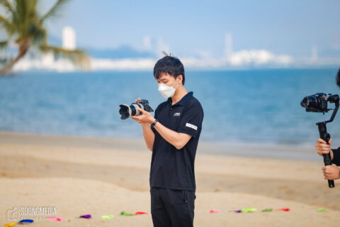 hậu trường quay chụp team building